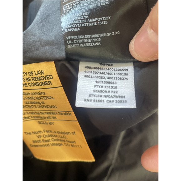 The North Face Metropolis Parka Coat Women's 1X Blk 600 Down Long Winter No Hood - Picture 15 of 16